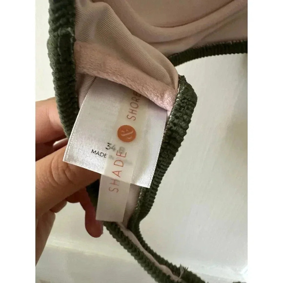 Shade & Shore Women’s size 34B green bikini bra - Picture 6 of 6